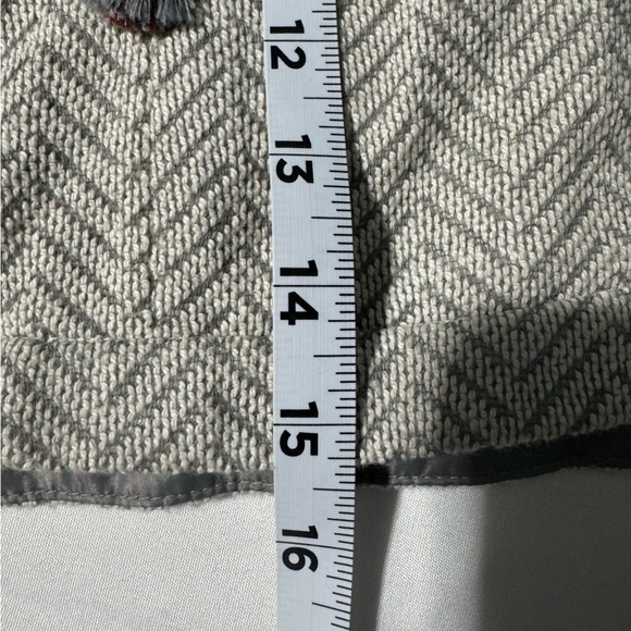 Kenar Cotton Skirt Chevron Pattern Zip Pockets Elastic Waist Size Medium NWT - Picture 10 of 10